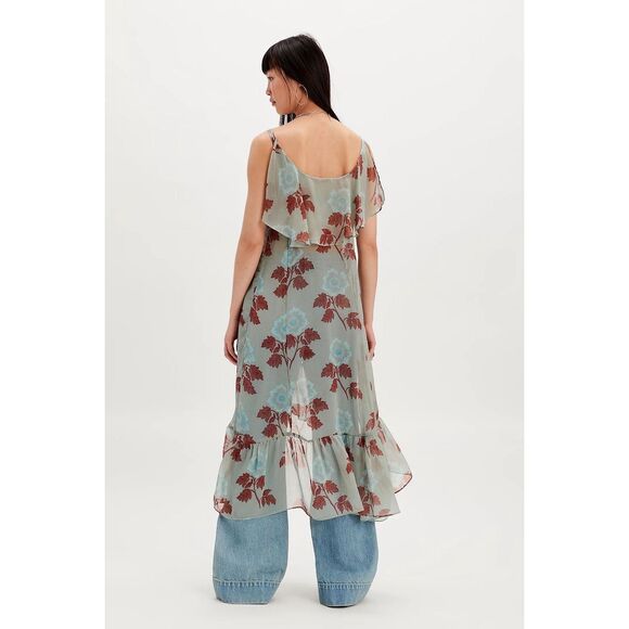 New Free People  Sunfaded Maxi Top sz M - Picture 2 of 8